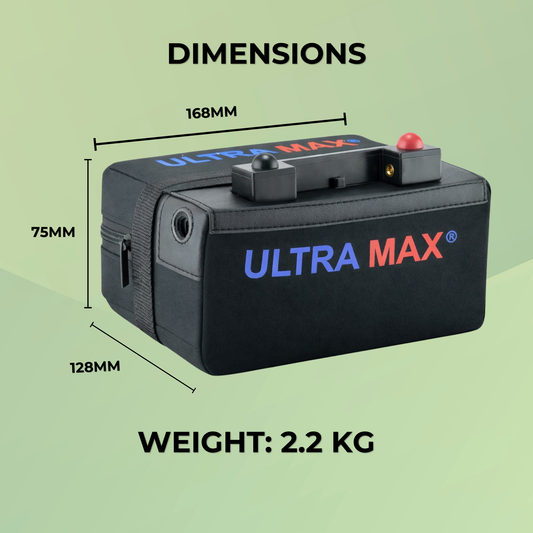 Ultramax 18-27 Hole Lithium Golf Trolley Battery 12V 18Ah