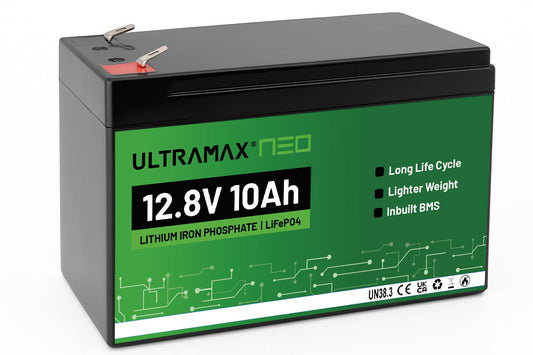 ULTRAMAX Neo 12V 10Ah Lithium Battery (LiFePO4)