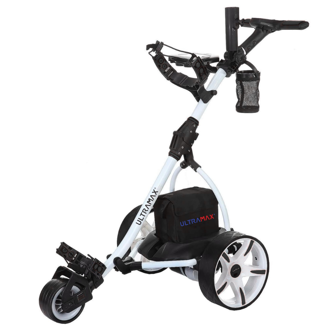 Ultramax ferngesteuerter Elektro-Golftrolley mit Lithium-Akku & Ladegerät | 36 Loch | 100 £ kostenloses Zubehör
