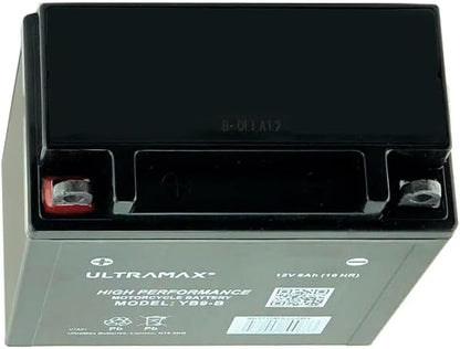 UltraMax 12V 9Ah YB9-B versiegelte AGM-Motorradbatterie