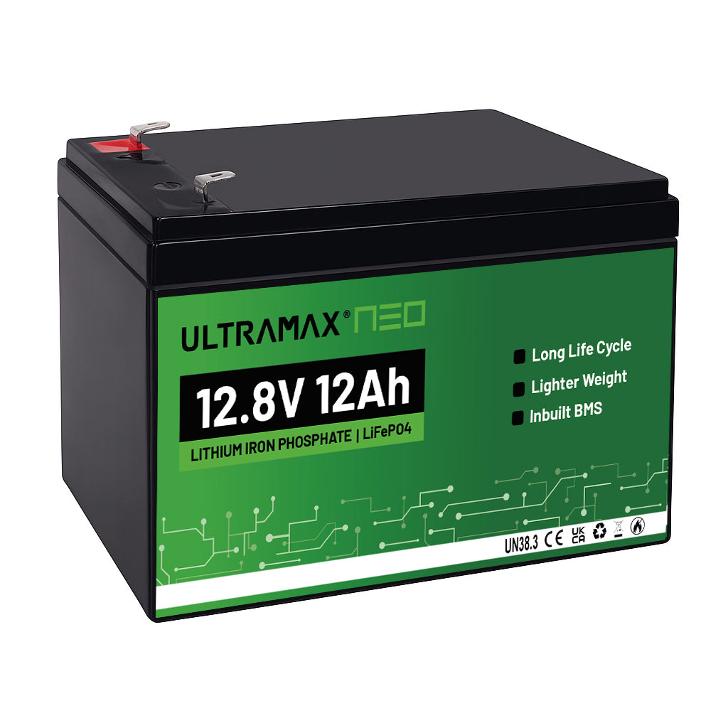 ULTRAMAX Neo 12V 12Ah Lithium Battery (LiFePO4)