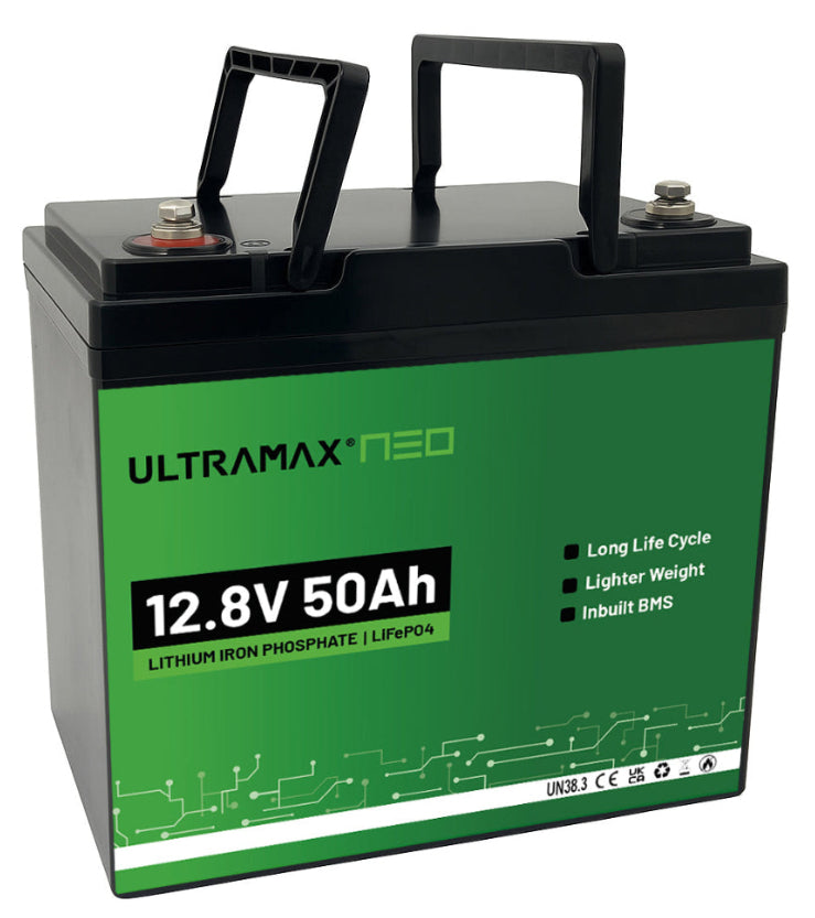 ULTRAMAX Neo 12V 50Ah Lithium Battery (LiFePO4)
