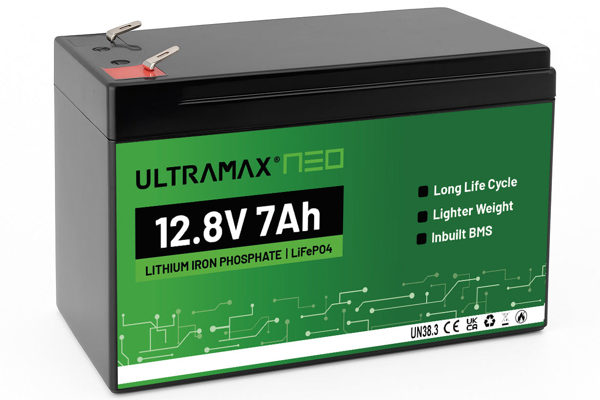 ULTRAMAX Neo 12V 7Ah Lithium Battery (LiFePO4)