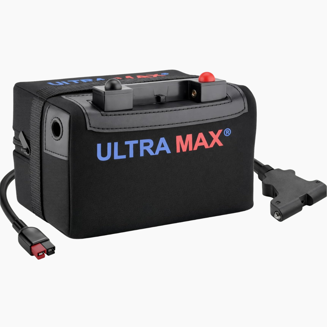 Ultramax Lithium-Golf-Trolley-Batterie für 18-27 Löcher 12V 18Ah (EU)