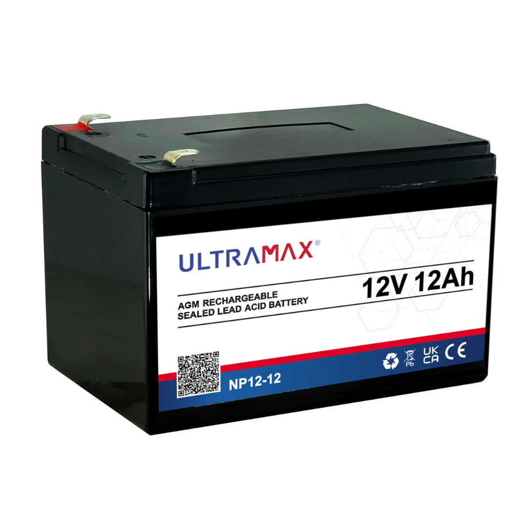 UltraMax 12V 12Ah, NP12-12 Bleisäureakku (versiegelt)