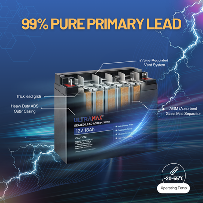 UltraMax 12V 35Ah, NPG35-12 Versiegelte Gelbatterie