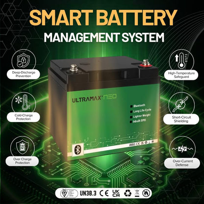 Ultramax Neo 12.8V 22Ah LiFePO4 Lithium Battery