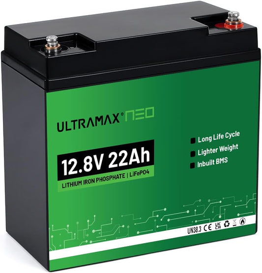 Ultramax Neo 12.8V 22Ah LiFePO4 Lithiumbatterie