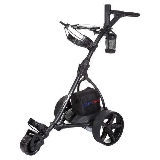 Ultramax Elektrischer Golftrolley mit Lithium-Akku & Ladegerät | 27 Loch | 100 £ kostenloses Zubehör