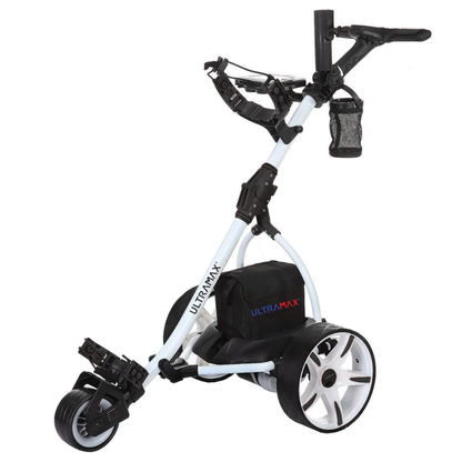 Ultramax Elektrischer Golftrolley mit Lithium-Akku & Ladegerät | 27 Loch | 100 £ kostenloses Zubehör